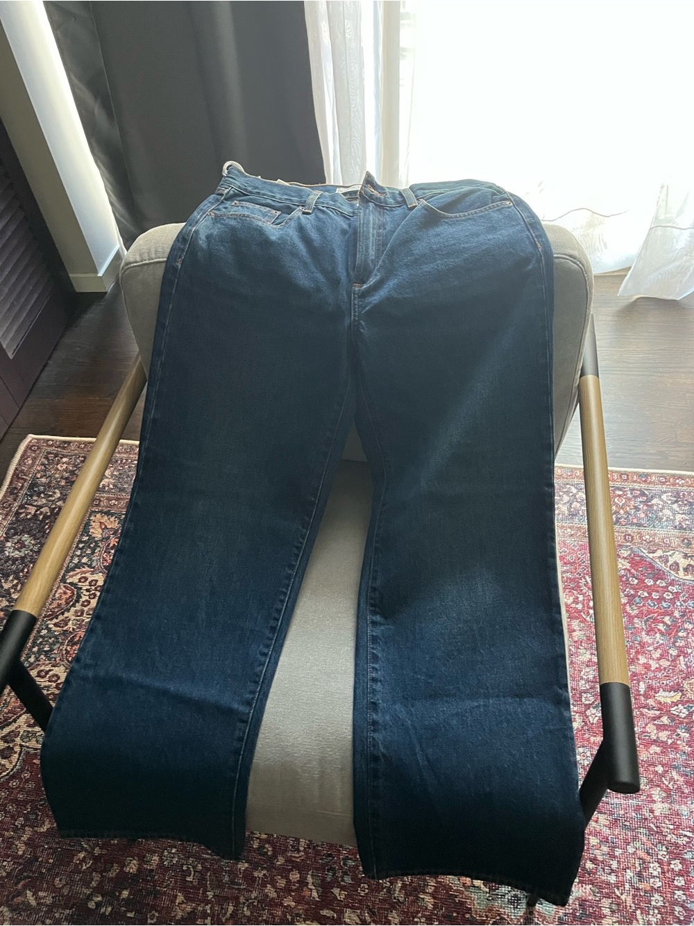 NWT Aritzia Denim Forum The Farrah Wide Leg Low Rise Jeans - Picture 2 of 8